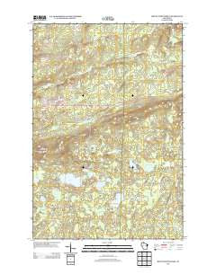 Mount Whittlesey Wisconsin Historical topographic map, 1:24000 scale, 7.5 X 7.5 Minute, Year 2013