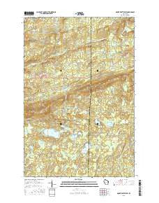 Mount Whittlesey Wisconsin Current topographic map, 1:24000 scale, 7.5 X 7.5 Minute, Year 2015