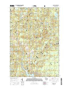 Mountain Wisconsin Current topographic map, 1:24000 scale, 7.5 X 7.5 Minute, Year 2015