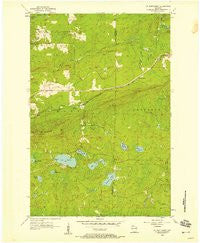 Mt. Whittlesey Wisconsin Historical topographic map, 1:24000 scale, 7.5 X 7.5 Minute, Year 1956