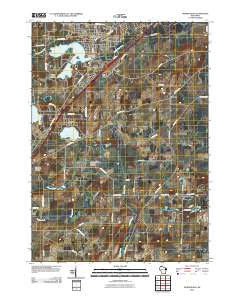Mukwonago Wisconsin Historical topographic map, 1:24000 scale, 7.5 X 7.5 Minute, Year 2010