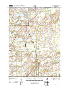 Mukwonago Wisconsin Historical topographic map, 1:24000 scale, 7.5 X 7.5 Minute, Year 2013