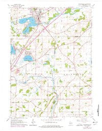 Mukwonago Wisconsin Historical topographic map, 1:24000 scale, 7.5 X 7.5 Minute, Year 1960