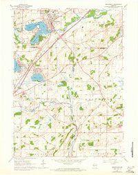 Mukwonago Wisconsin Historical topographic map, 1:24000 scale, 7.5 X 7.5 Minute, Year 1960