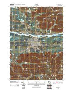 Muscoda Wisconsin Historical topographic map, 1:24000 scale, 7.5 X 7.5 Minute, Year 2010