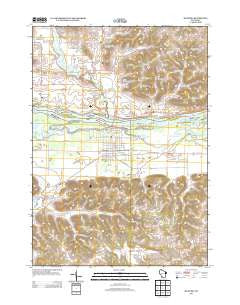 Muscoda Wisconsin Historical topographic map, 1:24000 scale, 7.5 X 7.5 Minute, Year 2013