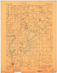 Muskego Wisconsin Historical topographic map, 1:62500 scale, 15 X 15 Minute, Year 1891