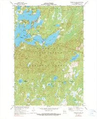Namekagon Lake Wisconsin Historical topographic map, 1:24000 scale, 7.5 X 7.5 Minute, Year 1971