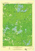 Namekagon Lake Wisconsin Historical topographic map, 1:48000 scale, 15 X 15 Minute, Year 1943
