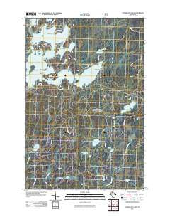 Namekagon Lake Wisconsin Historical topographic map, 1:24000 scale, 7.5 X 7.5 Minute, Year 2011