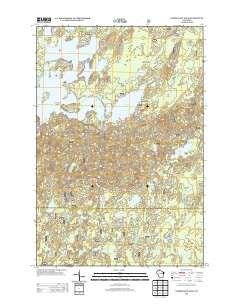 Namekagon Lake Wisconsin Historical topographic map, 1:24000 scale, 7.5 X 7.5 Minute, Year 2013