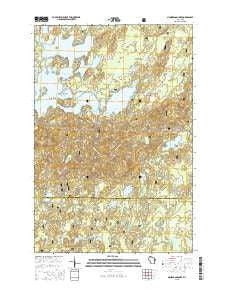 Namekagon Lake Wisconsin Current topographic map, 1:24000 scale, 7.5 X 7.5 Minute, Year 2015