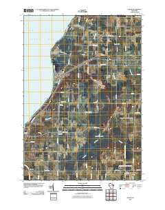 Namur Wisconsin Historical topographic map, 1:24000 scale, 7.5 X 7.5 Minute, Year 2010