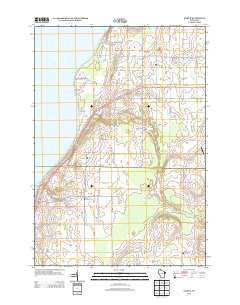 Namur Wisconsin Historical topographic map, 1:24000 scale, 7.5 X 7.5 Minute, Year 2013