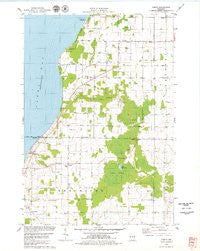 Namur Wisconsin Historical topographic map, 1:24000 scale, 7.5 X 7.5 Minute, Year 1978