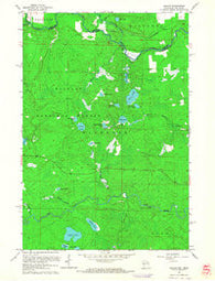 Naults Michigan Historical topographic map, 1:24000 scale, 7.5 X 7.5 Minute, Year 1962
