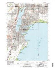 Neenah Wisconsin Historical topographic map, 1:24000 scale, 7.5 X 7.5 Minute, Year 1992