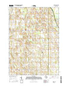 Nenno Wisconsin Current topographic map, 1:24000 scale, 7.5 X 7.5 Minute, Year 2015