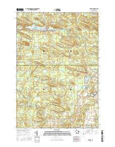 Neopit Wisconsin Current topographic map, 1:24000 scale, 7.5 X 7.5 Minute, Year 2016