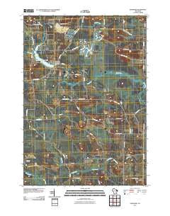 Neshkoro Wisconsin Historical topographic map, 1:24000 scale, 7.5 X 7.5 Minute, Year 2010