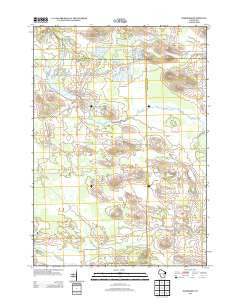 Neshkoro Wisconsin Historical topographic map, 1:24000 scale, 7.5 X 7.5 Minute, Year 2013