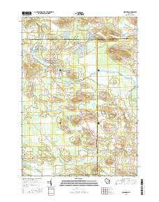 Neshkoro Wisconsin Current topographic map, 1:24000 scale, 7.5 X 7.5 Minute, Year 2016