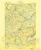 Neshkoro Wisconsin Historical topographic map, 1:62500 scale, 15 X 15 Minute, Year 1918