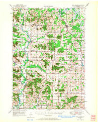 New Auburn Wisconsin Historical topographic map, 1:62500 scale, 15 X 15 Minute, Year 1949