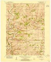 New Diggings Wisconsin Historical topographic map, 1:24000 scale, 7.5 X 7.5 Minute, Year 1952