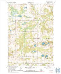 New Hope Wisconsin Historical topographic map, 1:24000 scale, 7.5 X 7.5 Minute, Year 1969