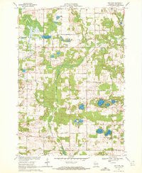 New Hope Wisconsin Historical topographic map, 1:24000 scale, 7.5 X 7.5 Minute, Year 1969