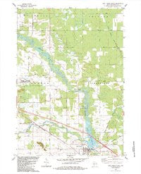 New Lisbon North Wisconsin Historical topographic map, 1:24000 scale, 7.5 X 7.5 Minute, Year 1983