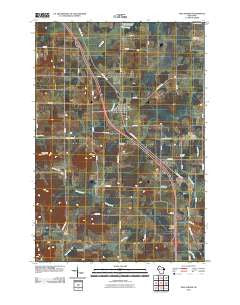 New Auburn Wisconsin Historical topographic map, 1:24000 scale, 7.5 X 7.5 Minute, Year 2010