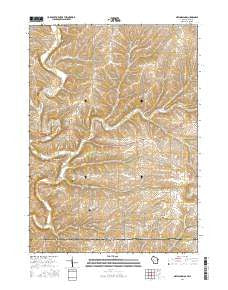 New Diggings Wisconsin Current topographic map, 1:24000 scale, 7.5 X 7.5 Minute, Year 2016
