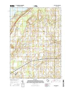 New Franken Wisconsin Current topographic map, 1:24000 scale, 7.5 X 7.5 Minute, Year 2015