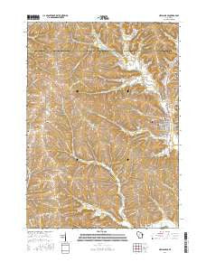 New Glarus Wisconsin Current topographic map, 1:24000 scale, 7.5 X 7.5 Minute, Year 2016