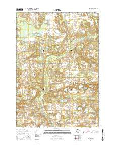 New Hope Wisconsin Current topographic map, 1:24000 scale, 7.5 X 7.5 Minute, Year 2015