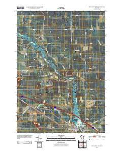 New Lisbon North Wisconsin Historical topographic map, 1:24000 scale, 7.5 X 7.5 Minute, Year 2010