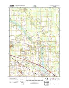 New Lisbon North Wisconsin Historical topographic map, 1:24000 scale, 7.5 X 7.5 Minute, Year 2013