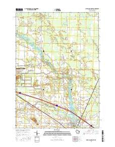 New Lisbon North Wisconsin Current topographic map, 1:24000 scale, 7.5 X 7.5 Minute, Year 2016