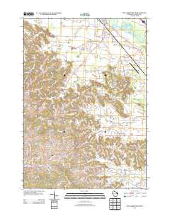 New Lisbon South Wisconsin Historical topographic map, 1:24000 scale, 7.5 X 7.5 Minute, Year 2013
