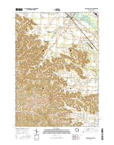 New Lisbon South Wisconsin Current topographic map, 1:24000 scale, 7.5 X 7.5 Minute, Year 2016
