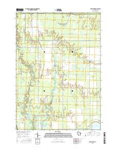 New Miner Wisconsin Current topographic map, 1:24000 scale, 7.5 X 7.5 Minute, Year 2015