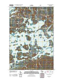New Post Wisconsin Historical topographic map, 1:24000 scale, 7.5 X 7.5 Minute, Year 2011