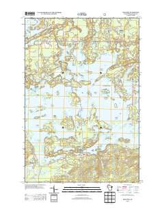 New Post Wisconsin Historical topographic map, 1:24000 scale, 7.5 X 7.5 Minute, Year 2013