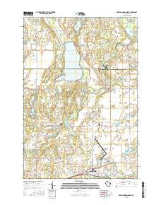 New Richmond North Wisconsin Current topographic map, 1:24000 scale, 7.5 X 7.5 Minute, Year 2015
