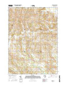 Newark Wisconsin Current topographic map, 1:24000 scale, 7.5 X 7.5 Minute, Year 2016