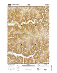 Newton Wisconsin Current topographic map, 1:24000 scale, 7.5 X 7.5 Minute, Year 2015