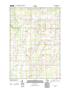 Nichols Wisconsin Historical topographic map, 1:24000 scale, 7.5 X 7.5 Minute, Year 2013