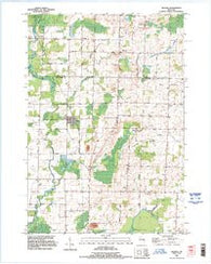 Nichols Wisconsin Historical topographic map, 1:24000 scale, 7.5 X 7.5 Minute, Year 1992